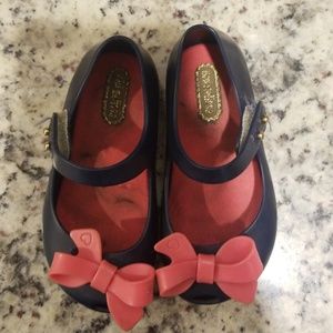 Mini Melissa Size 7 peep toe Mary janes